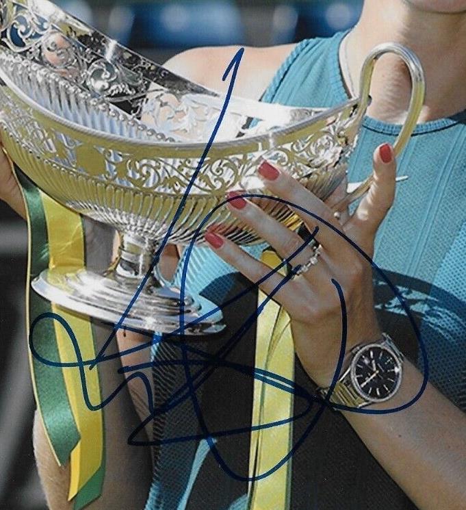 Photo de tennis 8x10 autographiée de Petra Kvitova #4 Original
