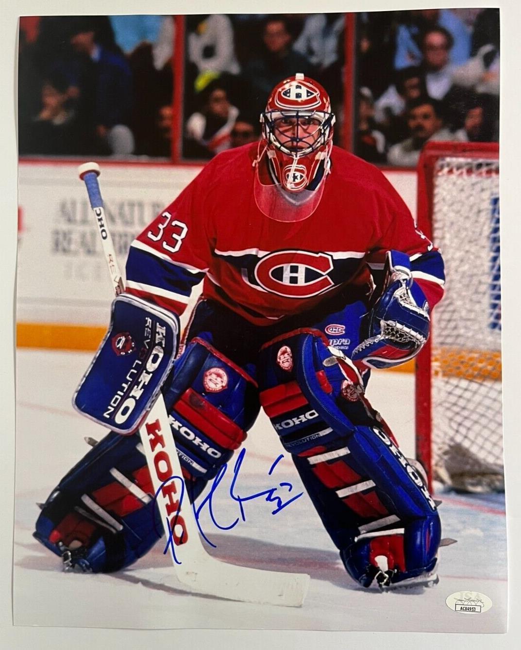Signed Patrick Roy Montreal Canadiens Hall of Famer 11x14 w JSA Authentication