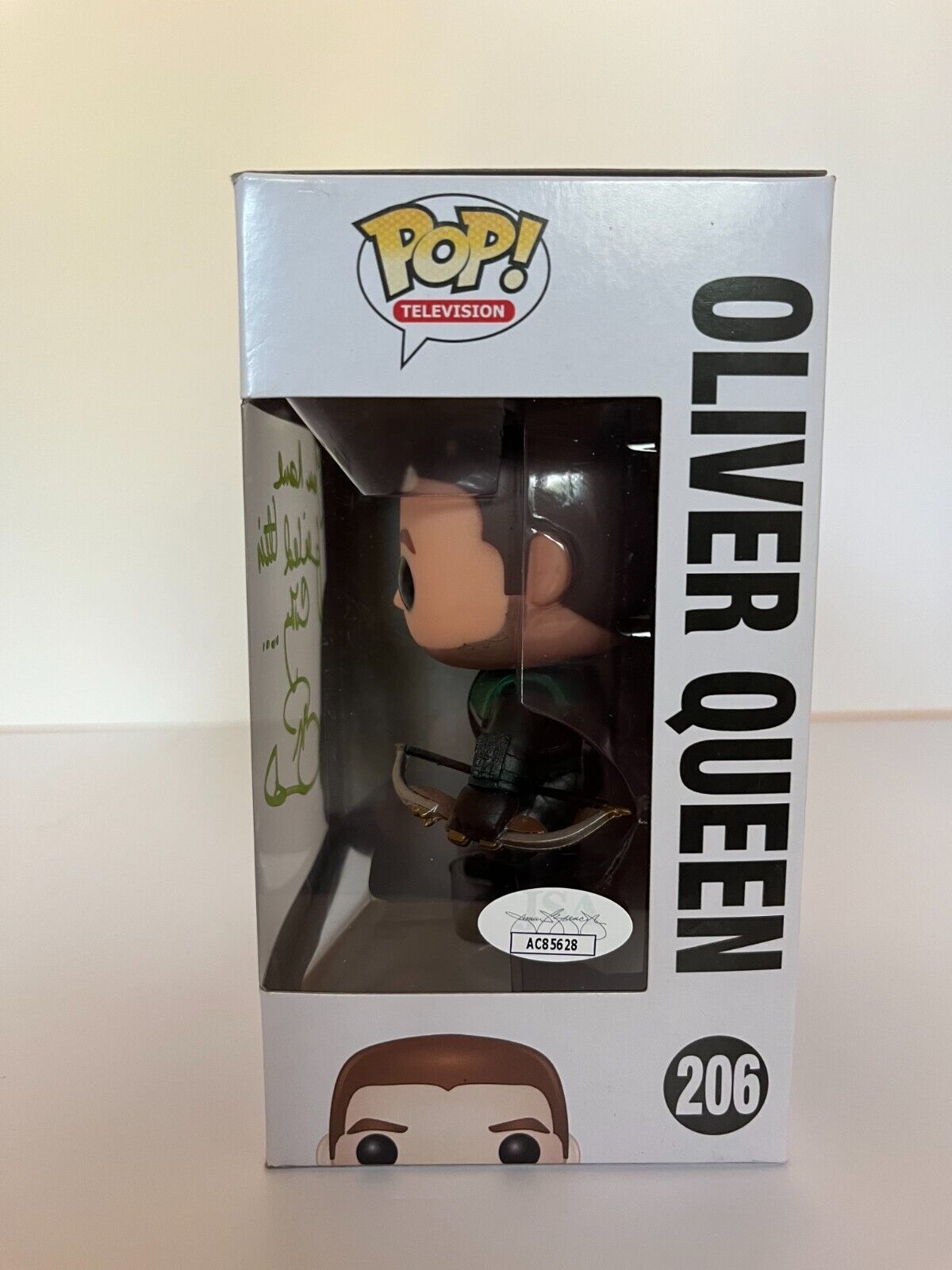 Autographed Stephen Amell signed Arrow Pop Funko JSA certified Oliver Queen