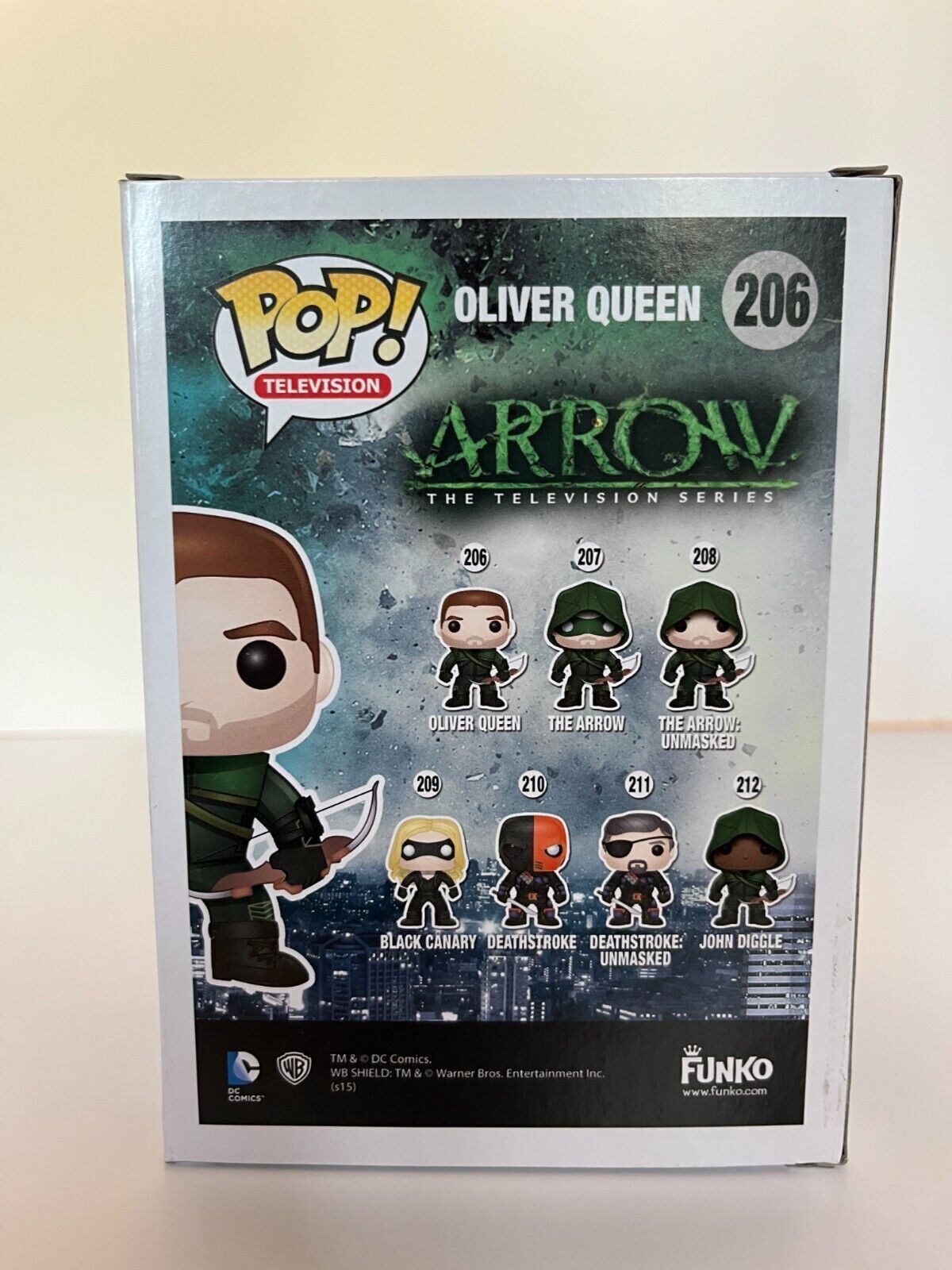 Autographed Stephen Amell signed Arrow Pop Funko JSA certified Oliver Queen