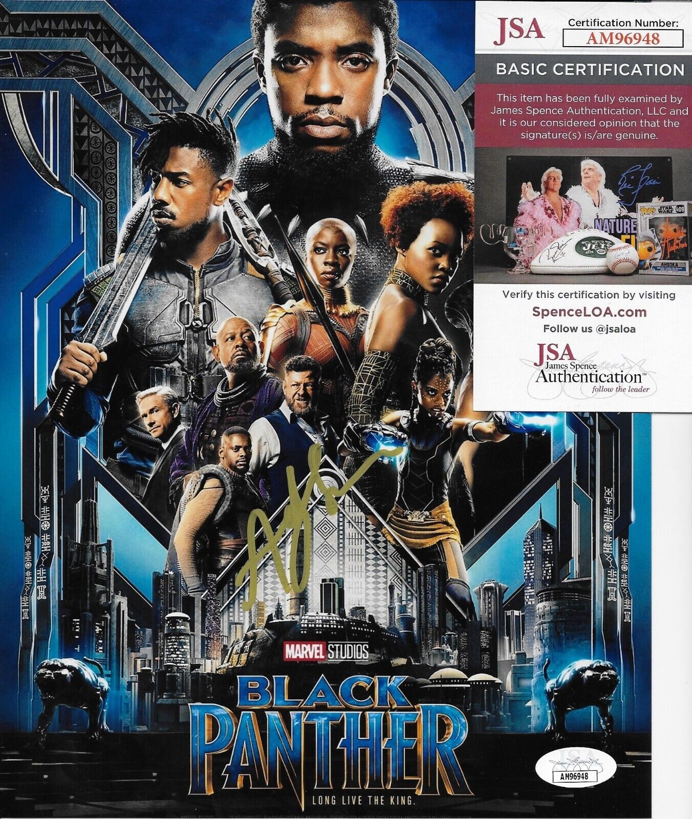 Photo 8x10 signée par Andy Serkis #8 Black Panther avec authentification JSA