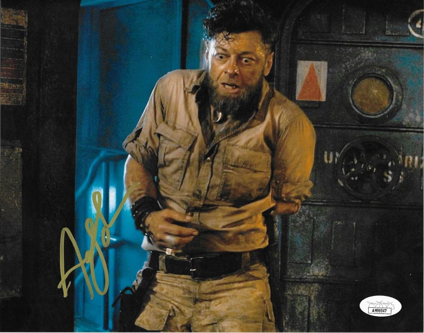 Photo 8x10 autographiée par Andy Serkis #9 Black Panther avec authentification JSA