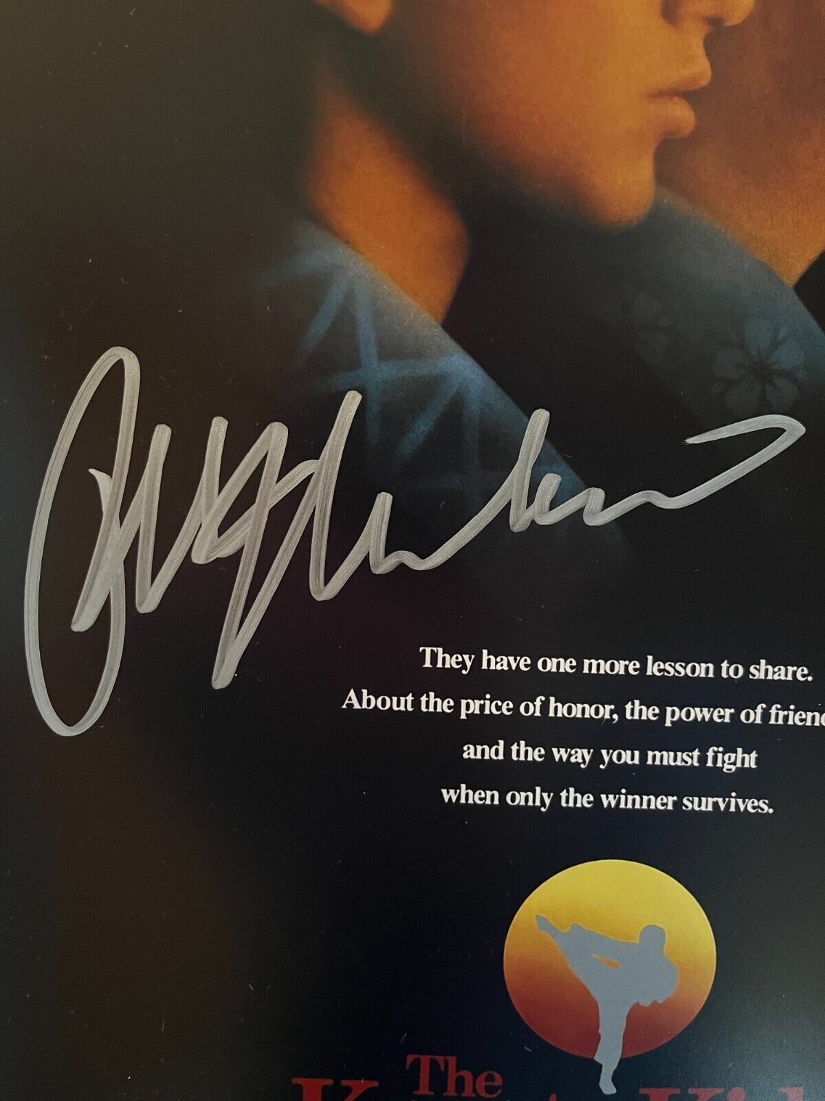 Autographed Ralph Macchio Karate Kid II 12x18 Photo signed JSA