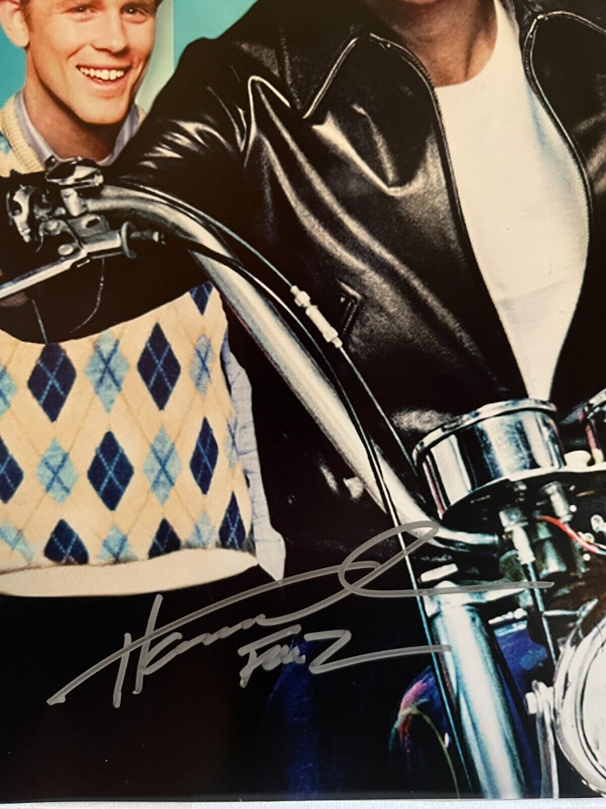 Photo autographiée de Henry Winkler Happy Days 12x18 signée JSA The Fonz