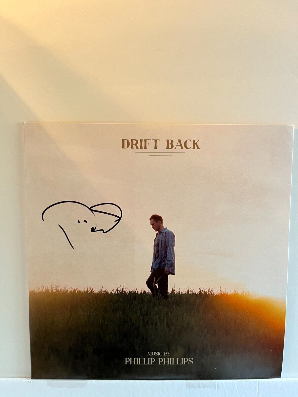 Autographed Drift Back LP signed by Phillip Phillips Vinyl JSA certified