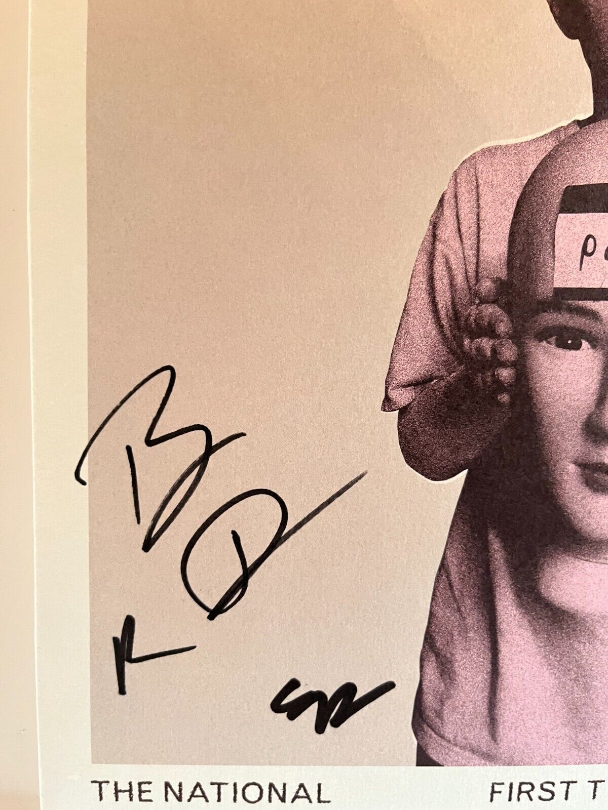 Autographed First Two Pages of Frankenstein LP signed The National Vinyl JSA