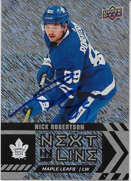 Autographed 20/21 UD Overtime Next in Line 3 Card Lot Kurashev Robertson Joseph