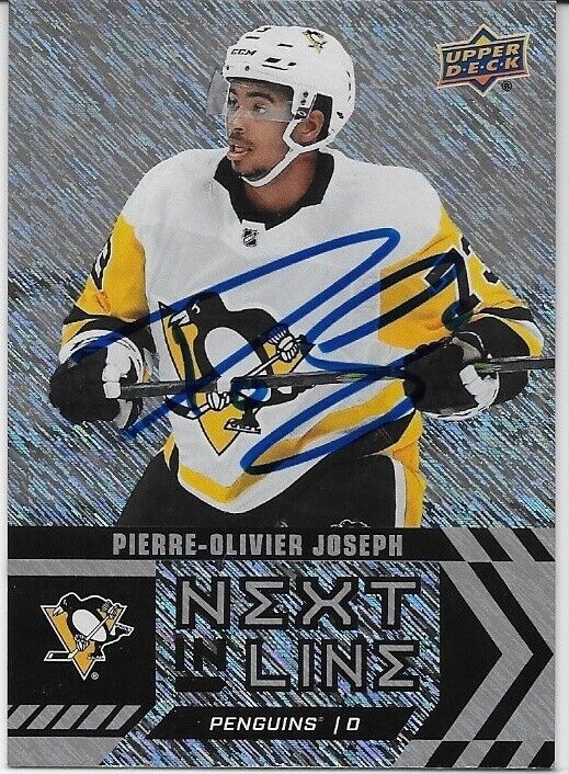 Autographed 20/21 UD Overtime Next in Line 3 Card Lot Kurashev Robertson Joseph