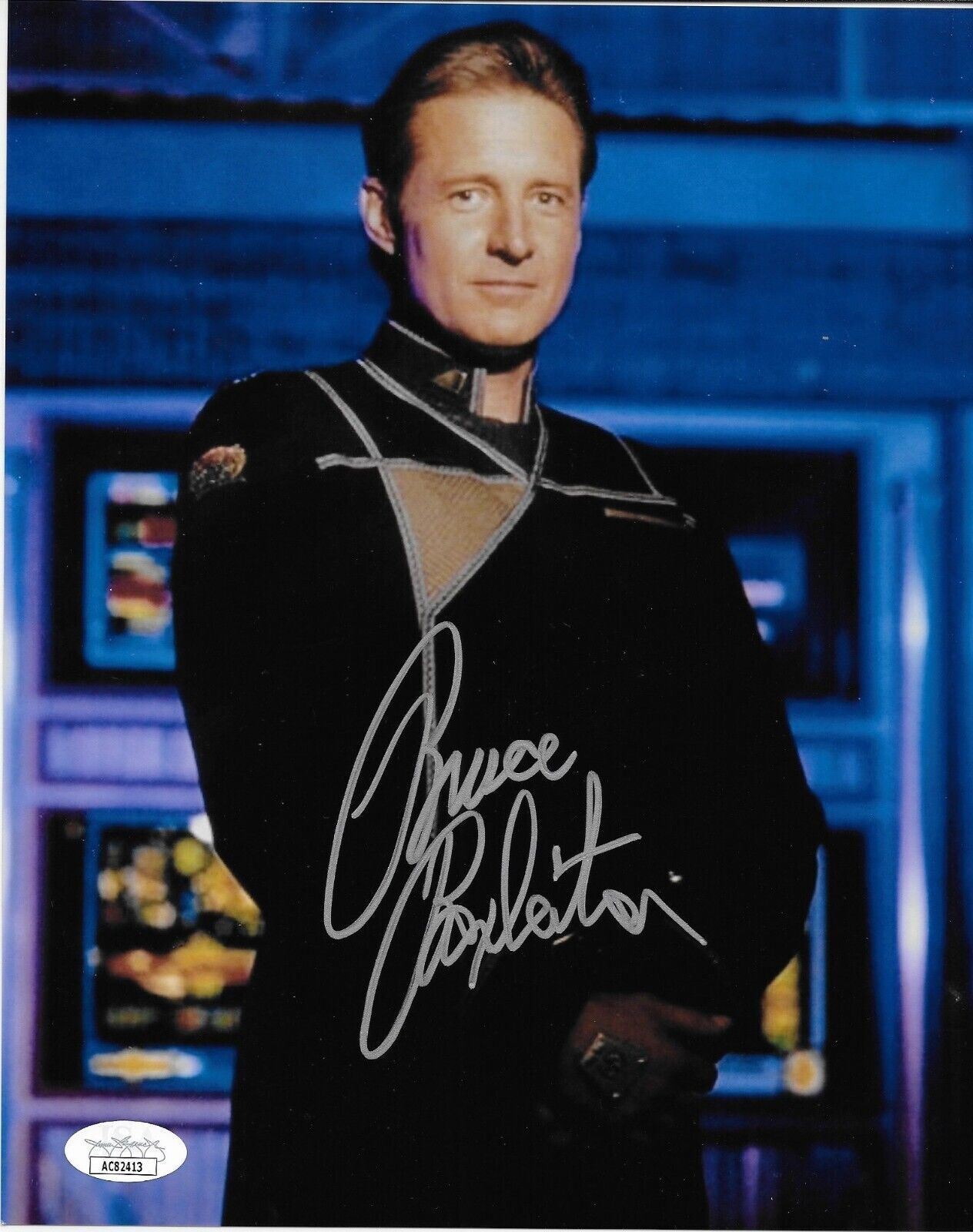 Photo 8x10 signée par Bruce Boxleitner n°3 Babylon 5 avec authentification JSA