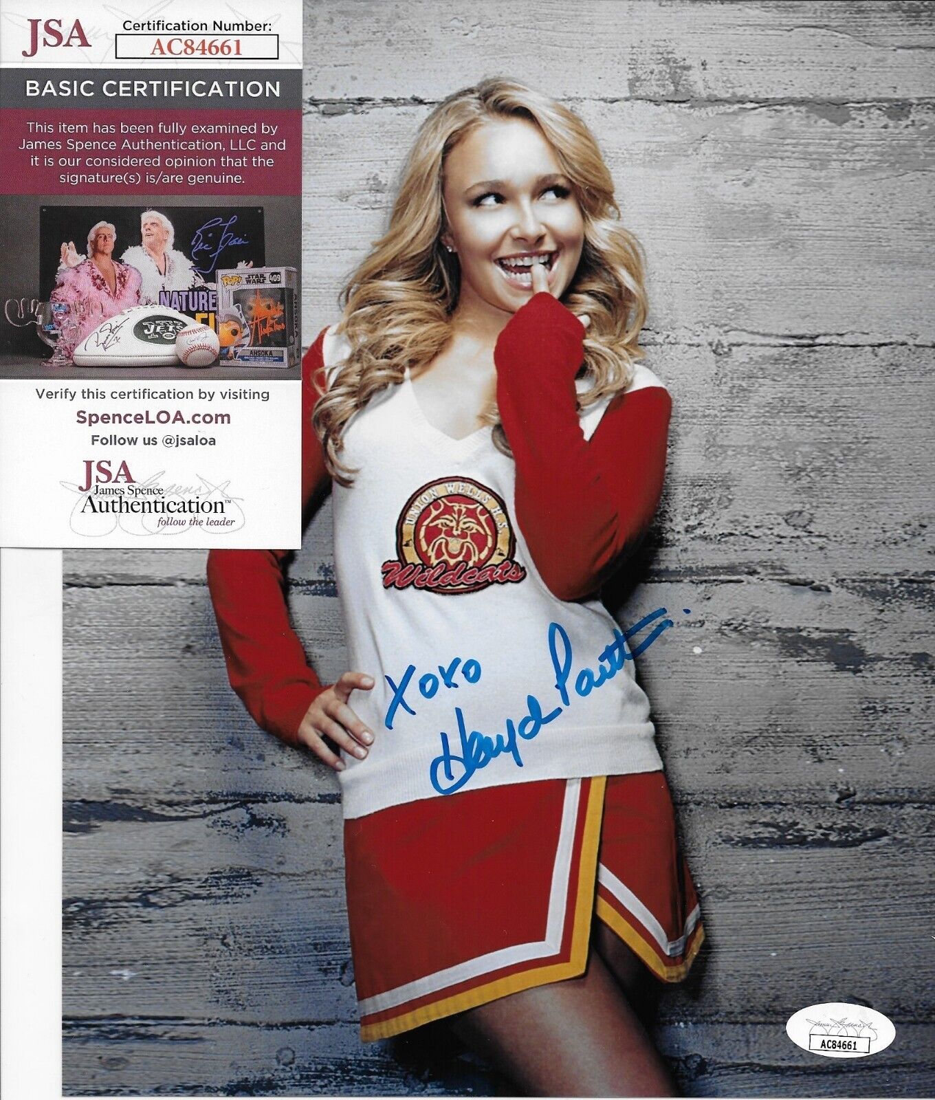 Autographed Hayden Panettiere Signed Original 8x10 Photo #1 w JSA Authentication