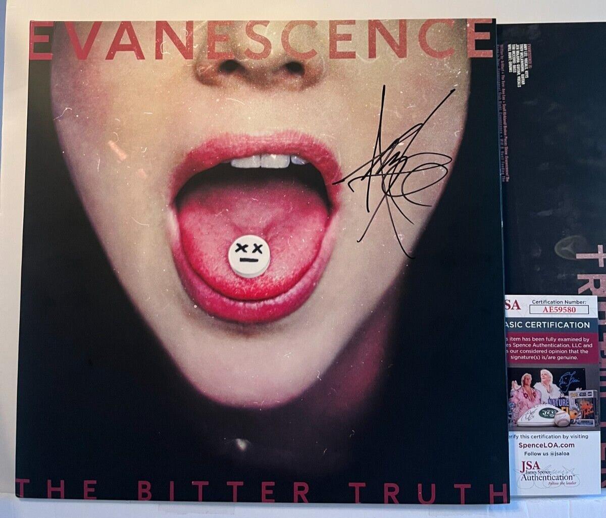 Autographed Evanescence The Bitter Truth LP signed by Amy Lee Vinyl JSA