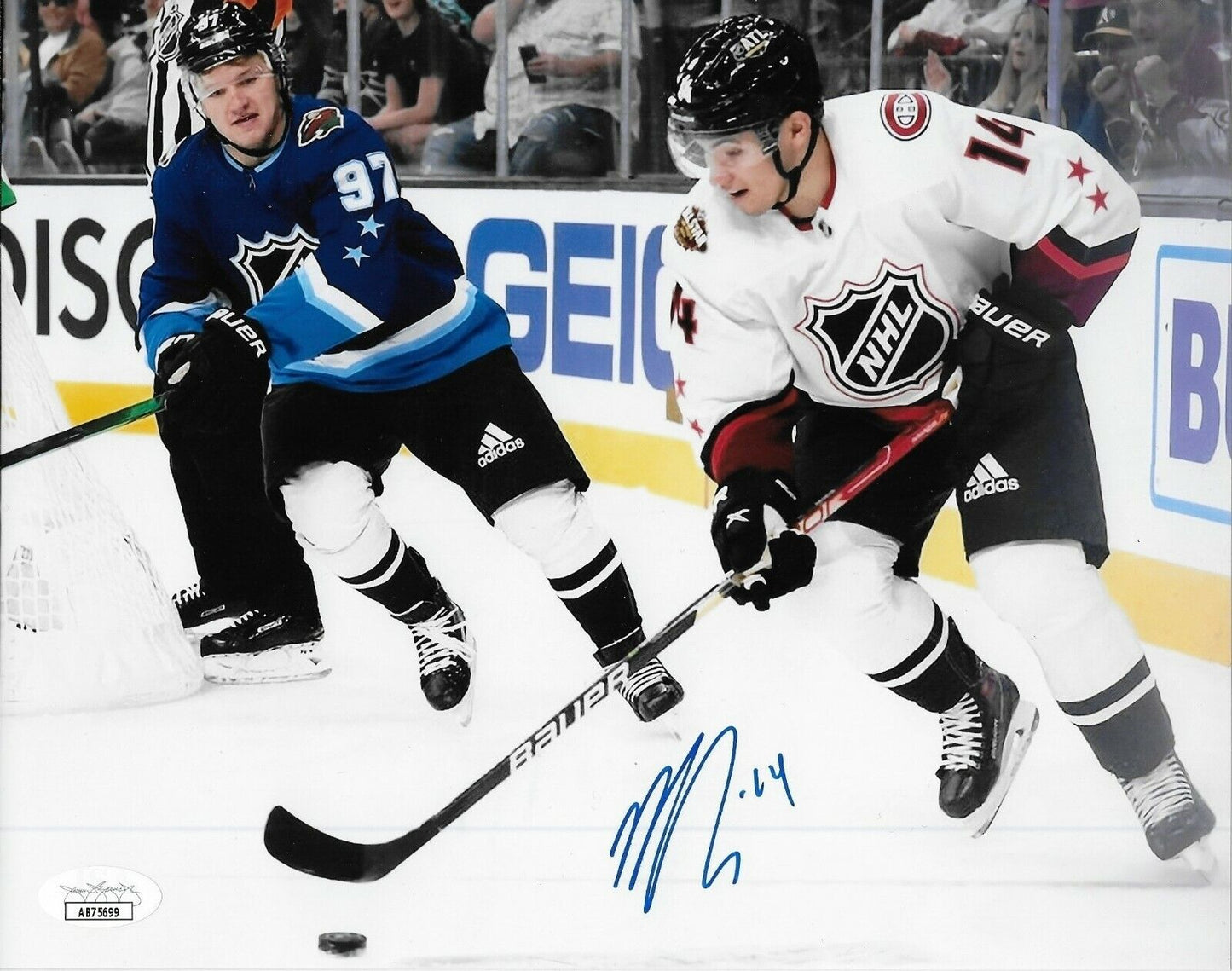 Auto. Montreal Canadiens Nick Suzuki 8x10 Photo #4 Original w JSA Authentication