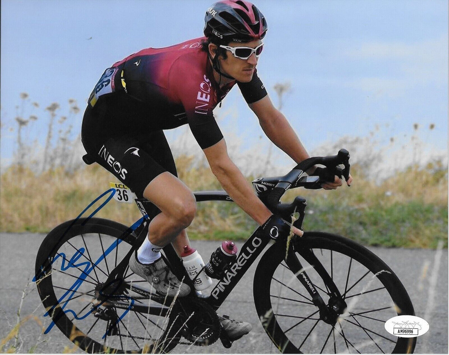 Autographed Cycling Geraint Thomas INEOS Grenadiers 8x10 Photo #7 Original w JSA
