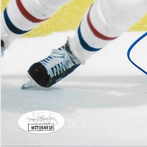 Signed Pierre Turgeon Montreal Canadiens 8x10 Photo #7 Inscribed w HOF 23 w JSA