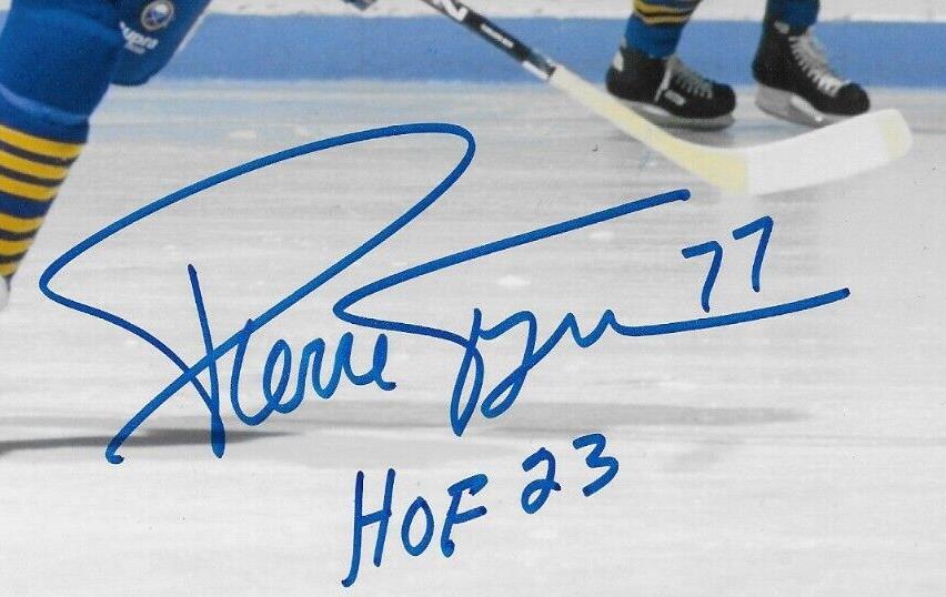 Signed Pierre Turgeon Buffalo Sabres 8x10 Photo #17 Inscribed HOF 23 with JSA