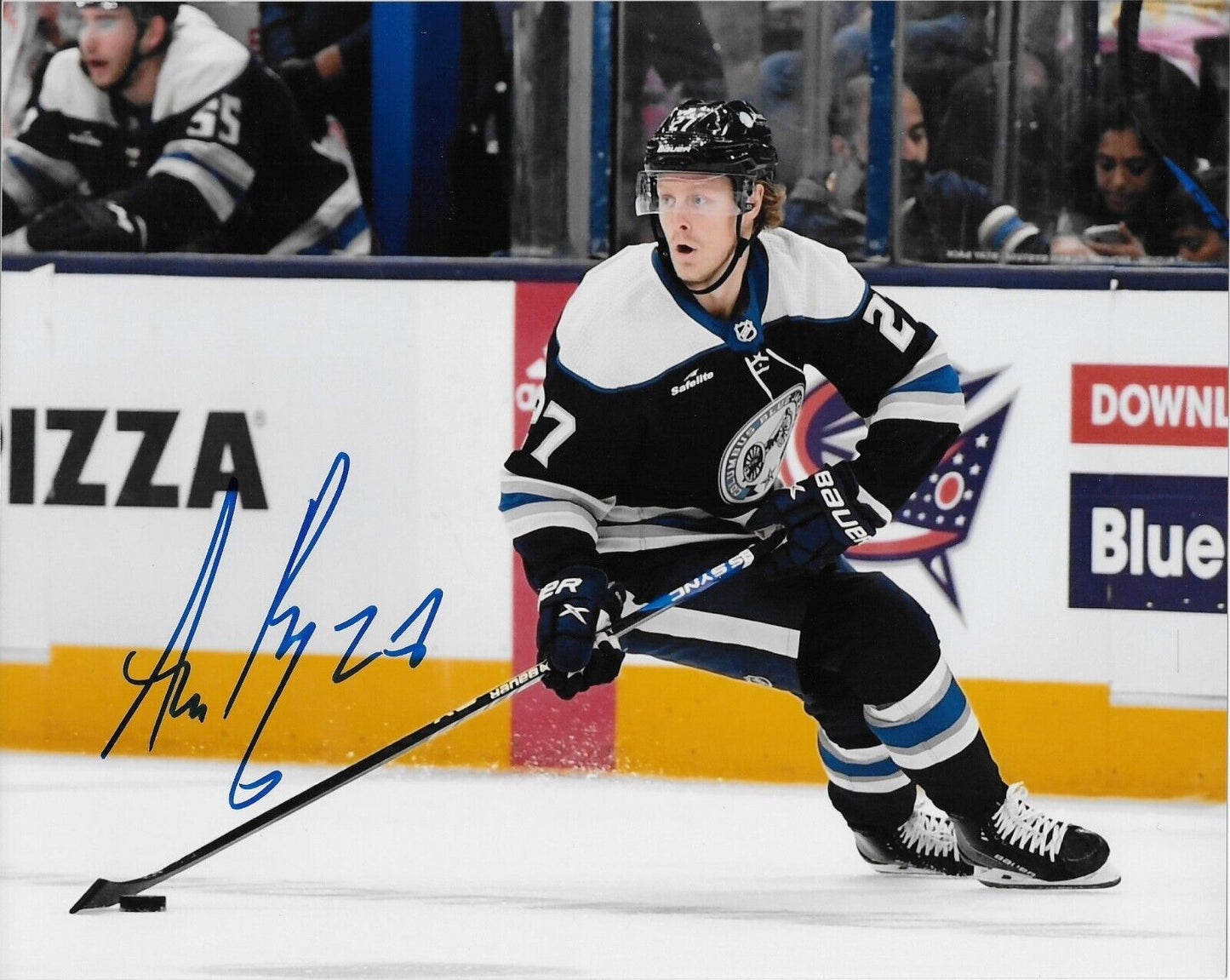 Signed Adam Boqvist Columbus Blue Jackets Autographed 8x10 Photo #1 Original