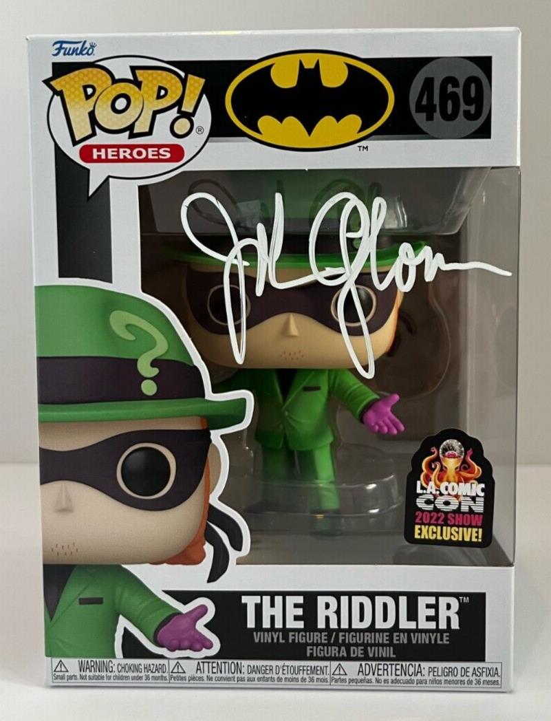 Autographed John Glover signed Batman Funko JSA The Riddler