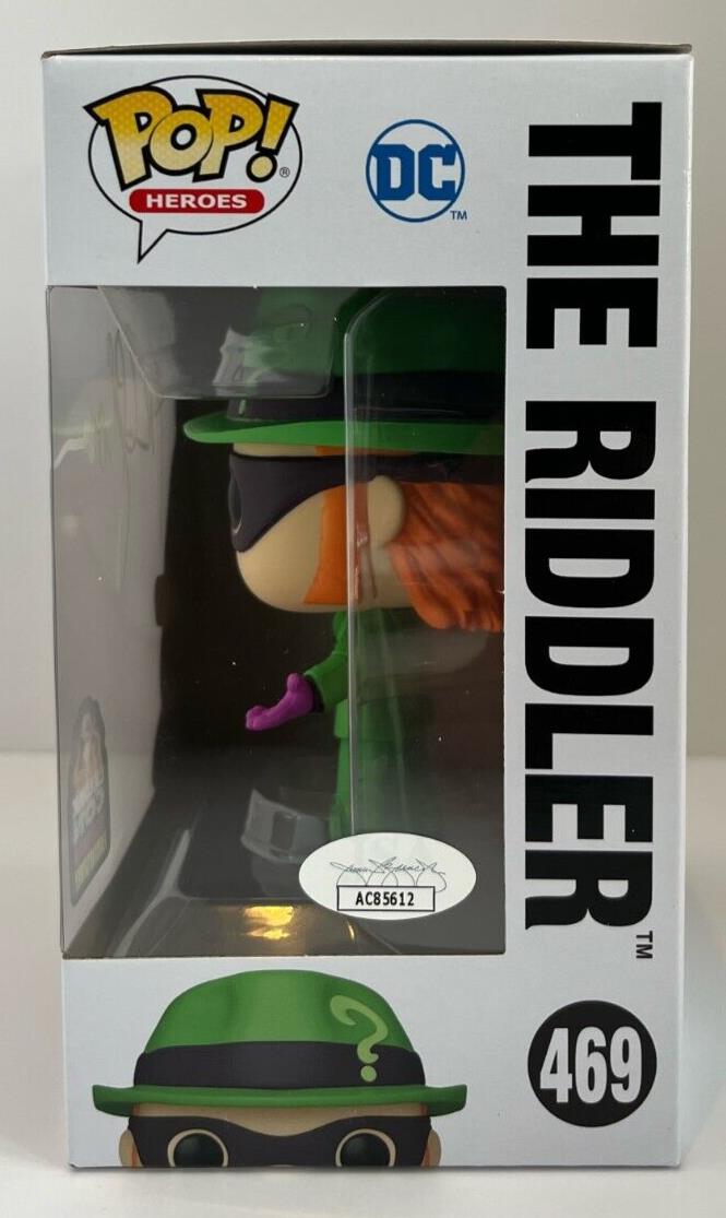 Autographed John Glover signed Batman Funko JSA The Riddler