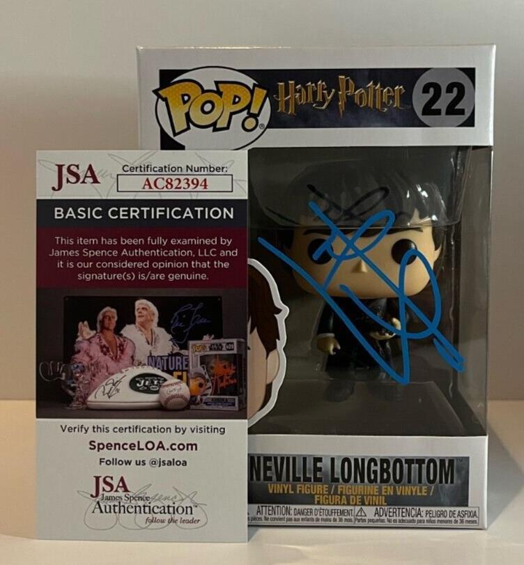 Autographed Matthew Lewis signed Harry Potter Neville Longbottom Funko JSA 2