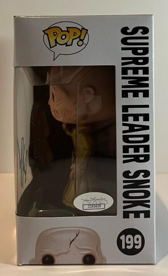 Autographed Andy Serkis signed Star Wars Supreme Leader Snoke Funko JSA