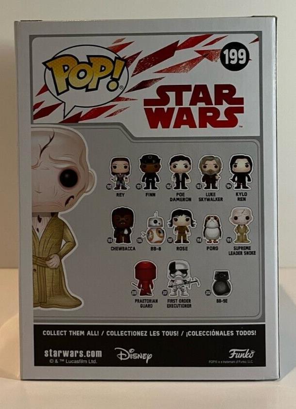 Autographed Andy Serkis signed Star Wars Supreme Leader Snoke Funko JSA