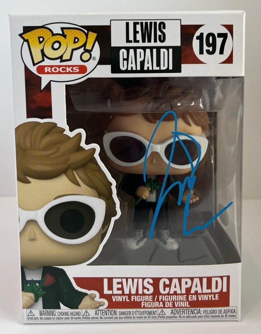 Autographed Lewis Capaldi signed Rock Pop Funko JSA certified 3
