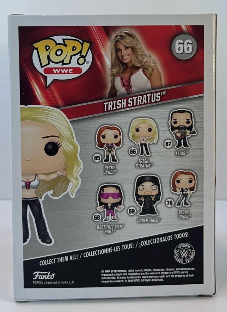 Autographed Trish Stratus signed WWE Pop Funko JSA Wrestling with inscription