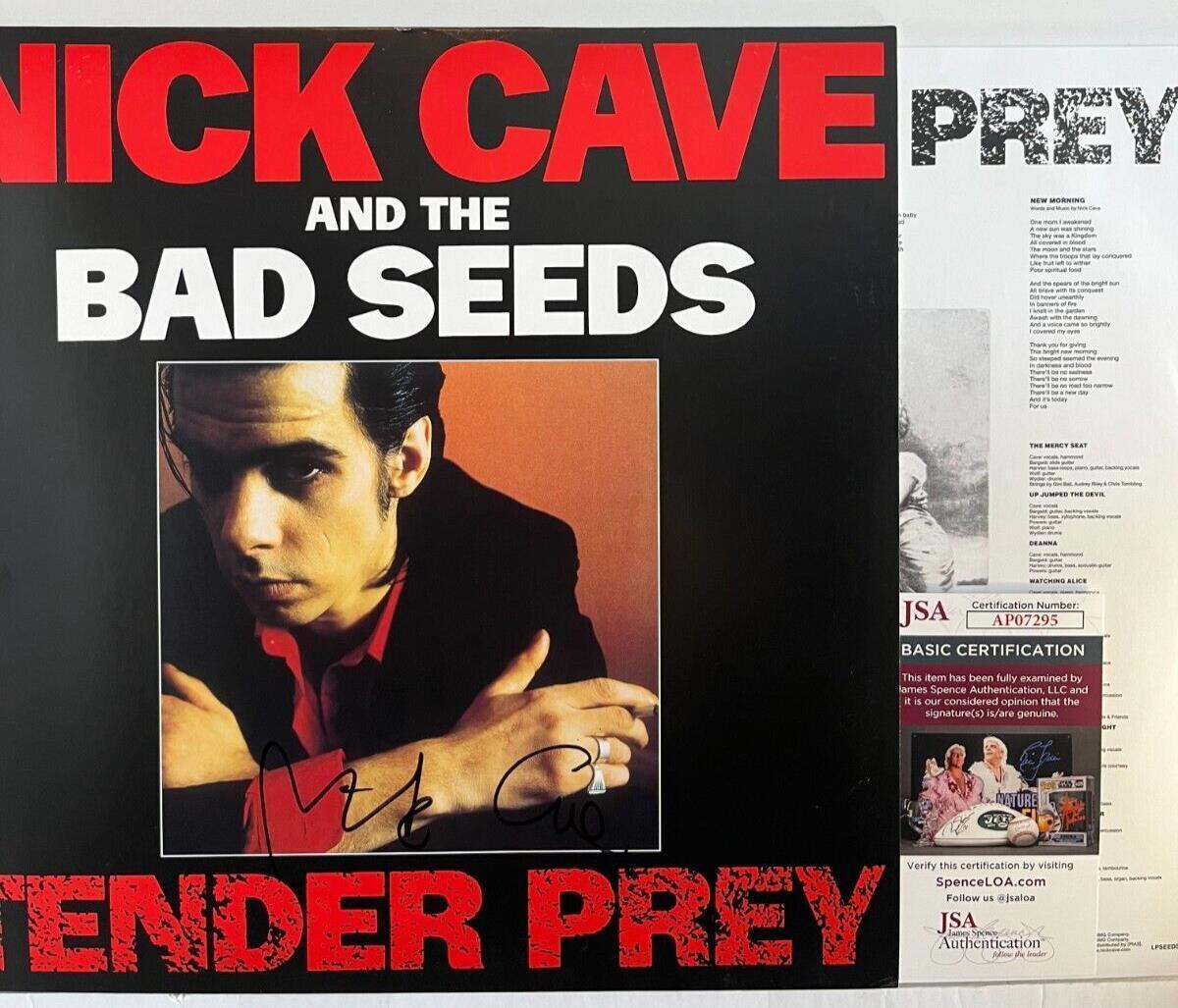 Autographed Nick Cave Tender Prey LP signed Vinyl JSA
