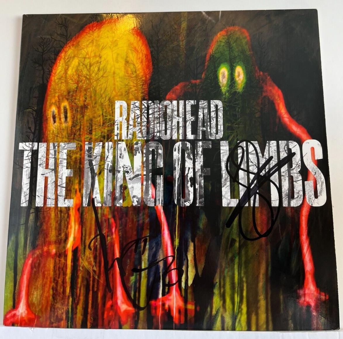 Autographed Radiohead King of Lambs LP signed Vinyl JSA Thom Yorke Jonny