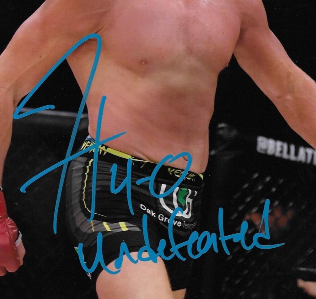 Photo autographiée de lutteur Jake Hager 4-0 Undefeated AEW 8x10 signée 1 Original