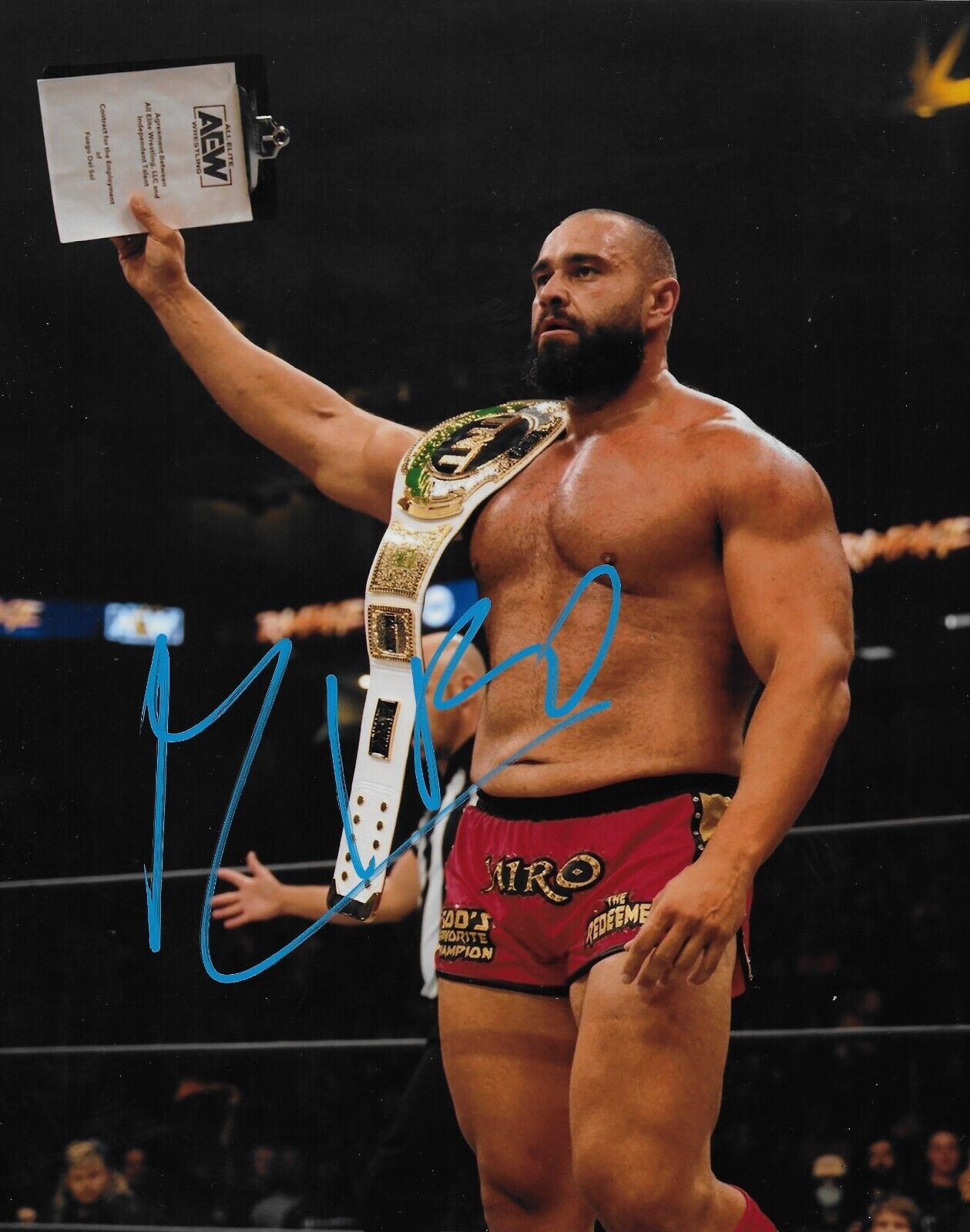 Autographed Wrestling Miro Signed AEW 8x10 Photo #2 Original