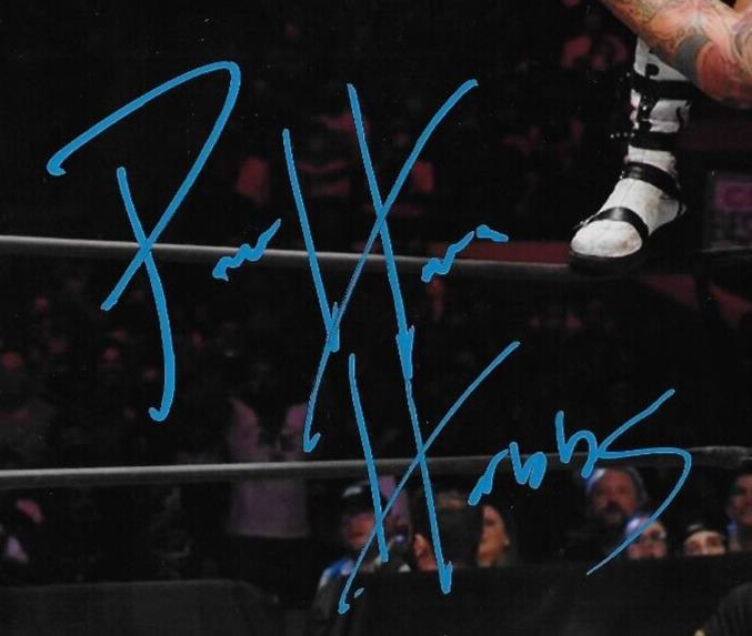 Autographed Wrestling Powerhouse Hobbs Signed AEW 8x10 Photo #2 Original