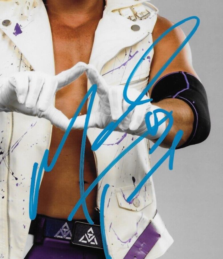 Photo autographiée de 8x10 de Roderick Matt Taven AEW #1 originale