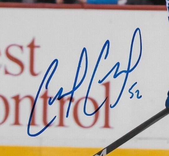 Autographed Vancouver Canucks Cole Cassels Signed 8x10 Photo #2 Original
