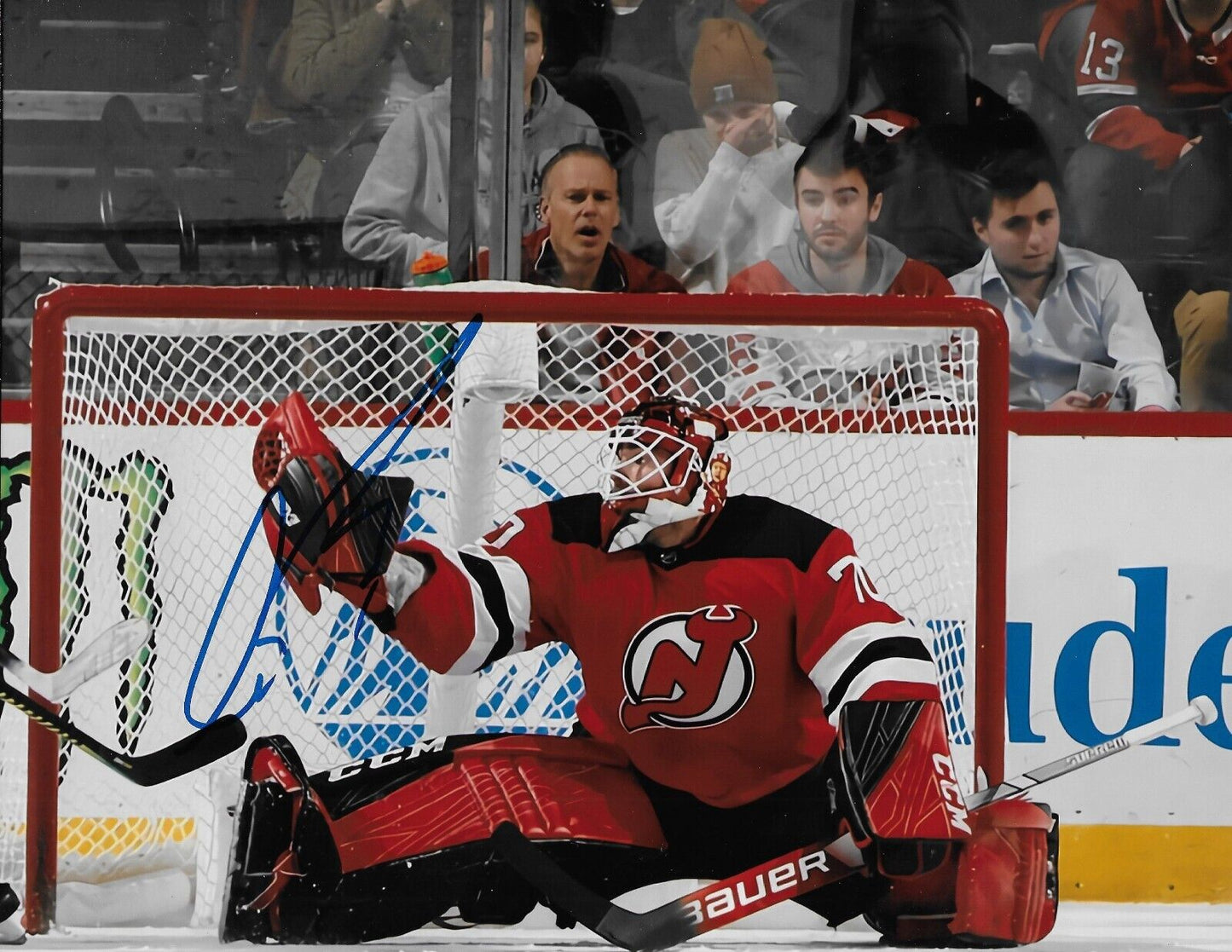 Autographed New Jersey Devils Louis Domingue Signed 8x10 Photo #4 Original