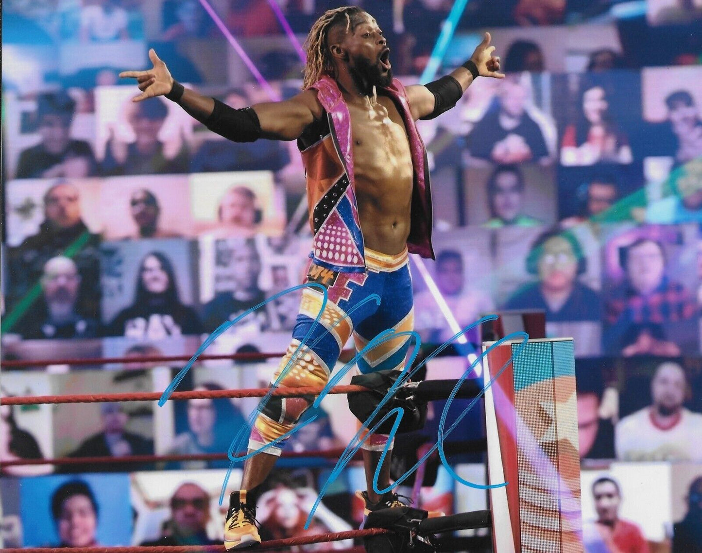 Autographed Wrestling Kofi Kingston Signed WWE 8x10 Photo #7 Original