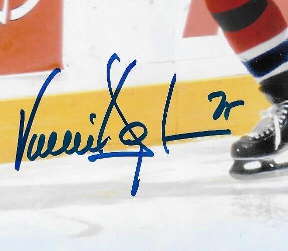 Photo autographiée 8x10 signée par Vincent Damphousse des Canadiens de Montréal #2 Original