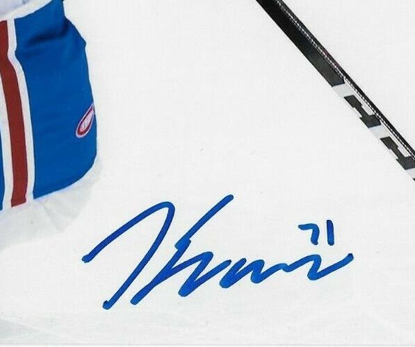 Autographed Montreal Canadiens Jake Evans Signed 8x10 Photo #9 Original