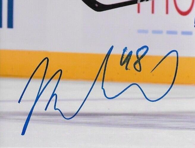 Auto Montreal Canadiens Filip Mesar 8x10 Photo 6 JSA Authentication SMALL SMUDGE