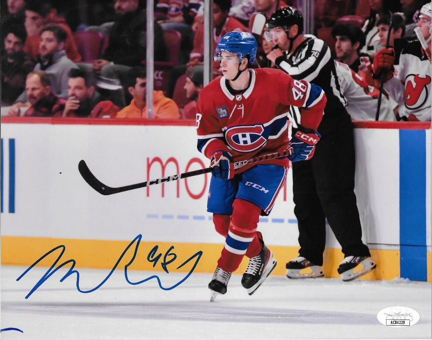 Autographed Montreal Canadiens Filip Mesar 8x10 Photo #4 with JSA Authentication