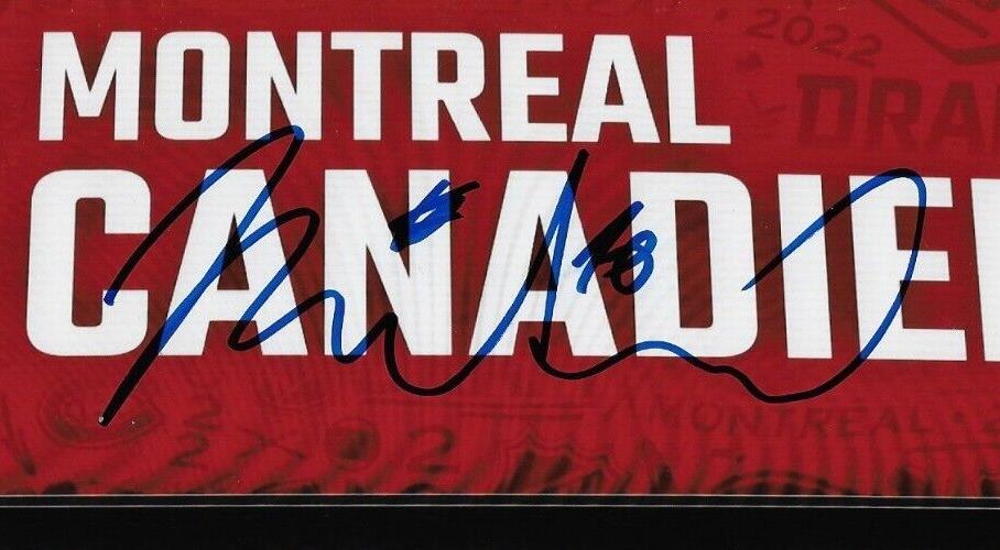Autographed Montreal Canadiens Filip Mesar 2022 Draft 8x10 Photo Original