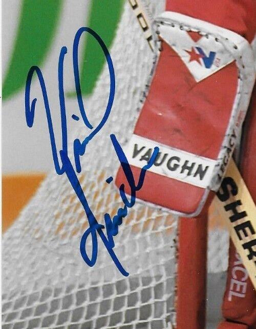 Autographed Detroit Red Wings Vincent Riendeau Goalie Signed 8x10 Photo Original
