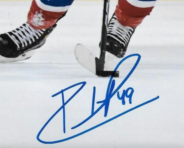 Photo 8x10 autographiée par Rafael Harvey Pinard des Canadiens de Montréal #1 Original