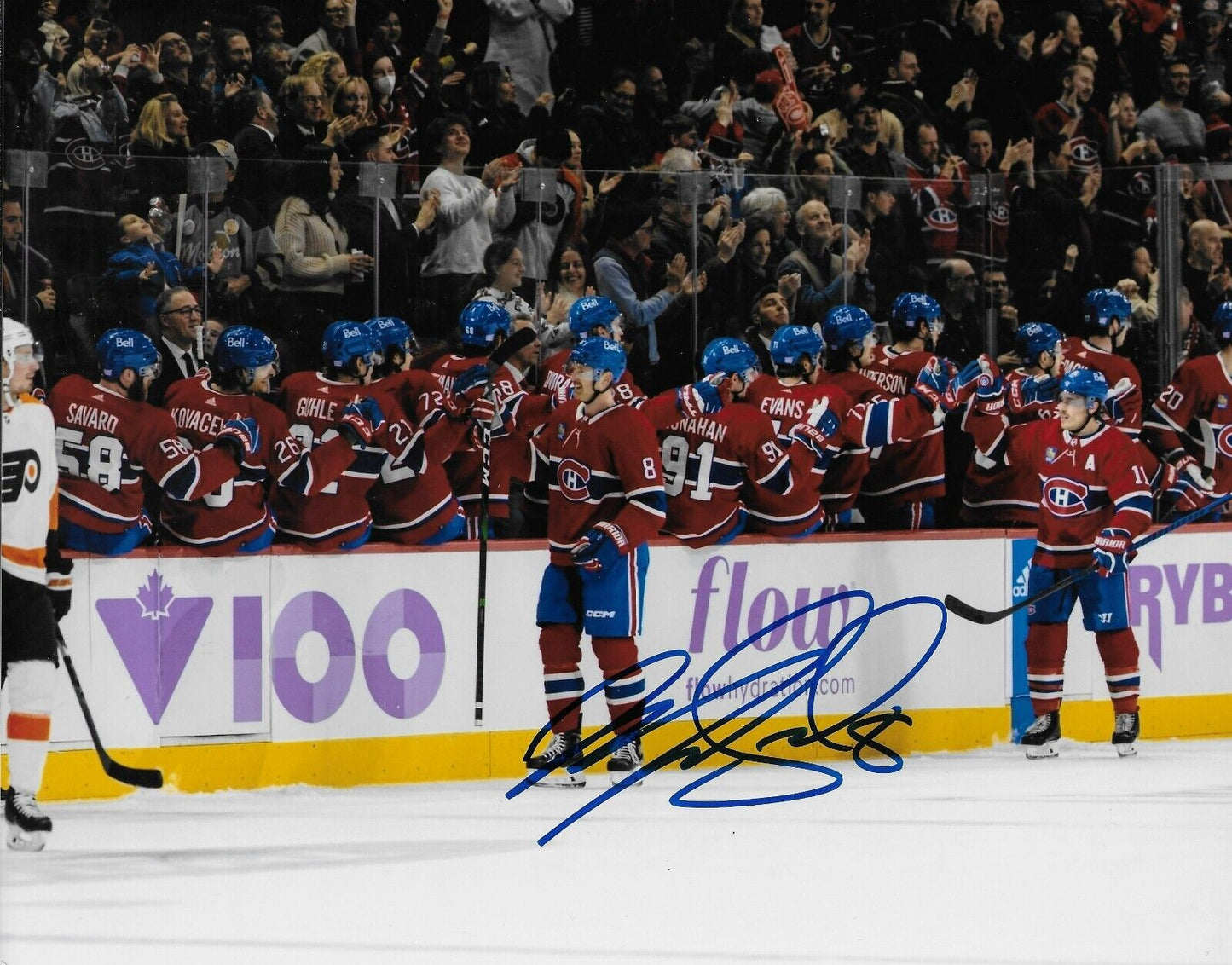 Photo 8x10 autographiée par Mike Matheson des Canadiens de Montréal #5 Original