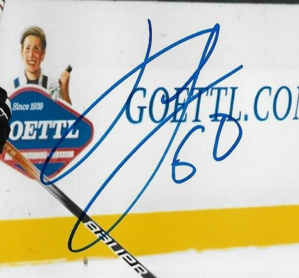 Photo autographiée 8x10 signée Jackson LaComb Anaheim Ducks #2 Original