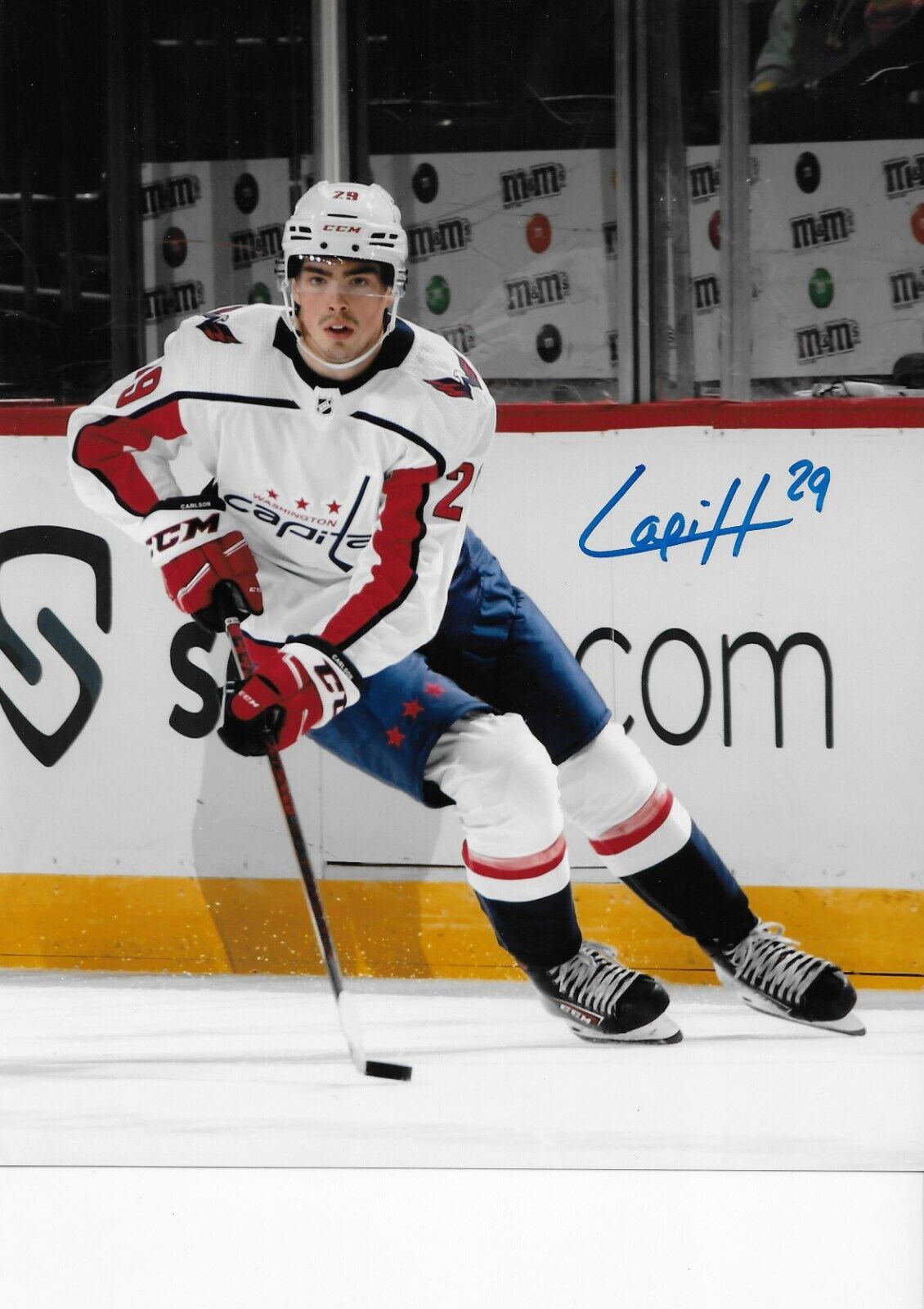 Signed Hendrix Lapierre Washington Capitals Autographed 8x10 Photo #3 Original
