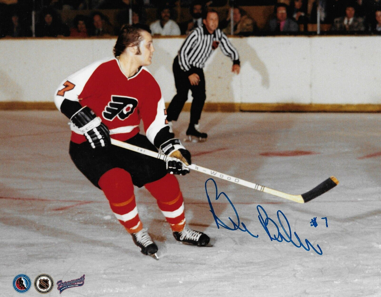 Signed Bill Barber Philadelphia Flyers Autographed 8x10 Photo #1 Original