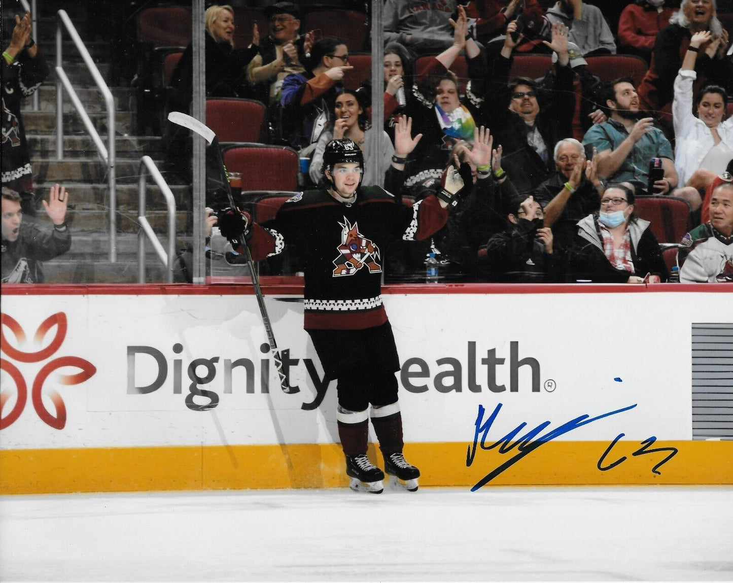 Signed Matias Maccelli Arizona Coyotes Autographed 8x10 Photo #1 Original