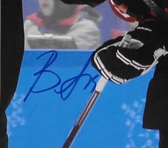Auto. Jill Saulnier Brianne Jenner Rebecca Johnston Team Canada Hockey 8x10 Ph.