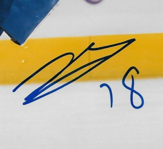 Signed Noah Gregor Toronto Maple Leafs Autographed 8x10 Photo #1 Original